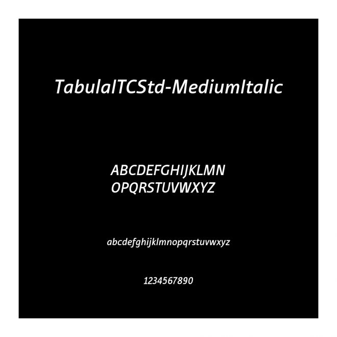 TabulaITCStd-MediumItalic