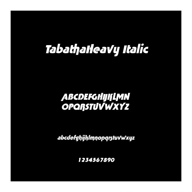 TabathaHeavy Italic