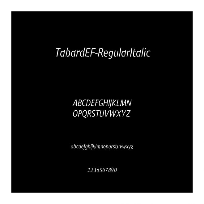 TabardEF-RegularItalic