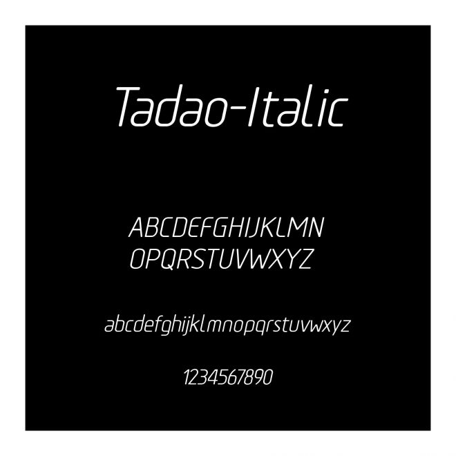 Tadao-Italic