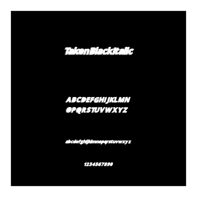 TakenBlackItalic