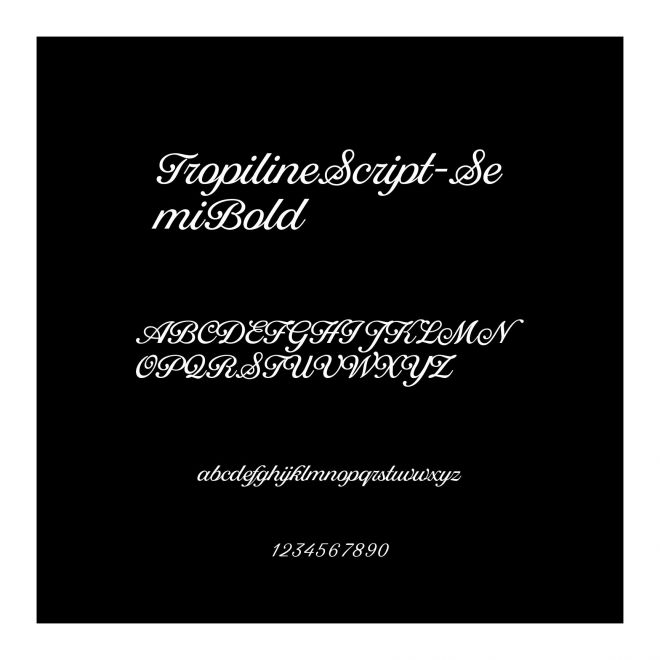 TropilineScript-SemiBold