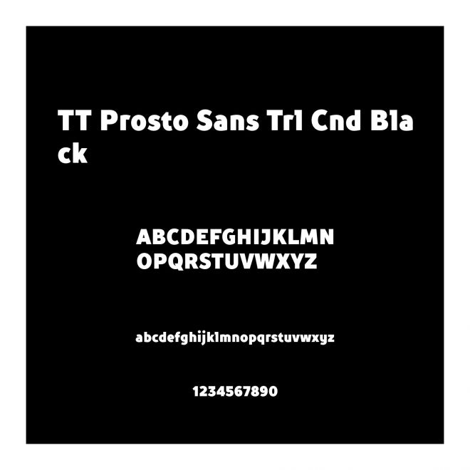 TT Prosto Sans Trl Cnd Black