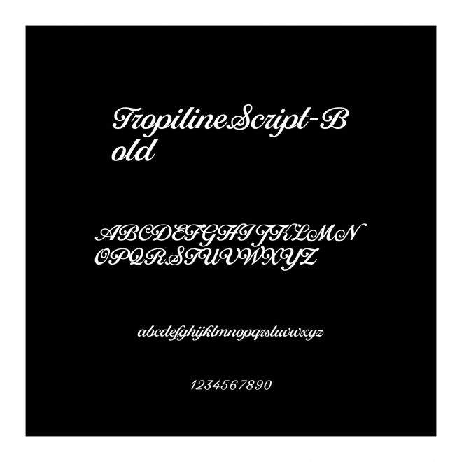 TropilineScript-Bold