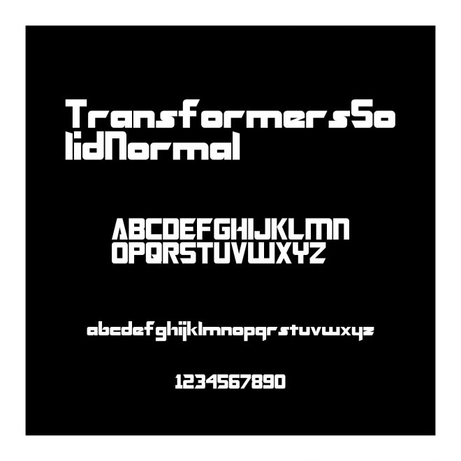 Transformers Solid Normal