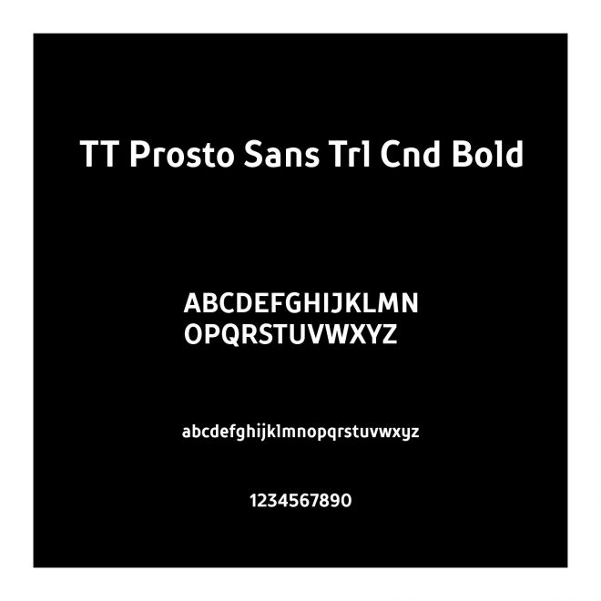 TT Prosto Sans Trl Cnd Bold