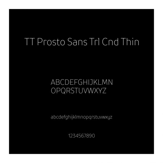 TT Prosto Sans Trl Cnd Thin