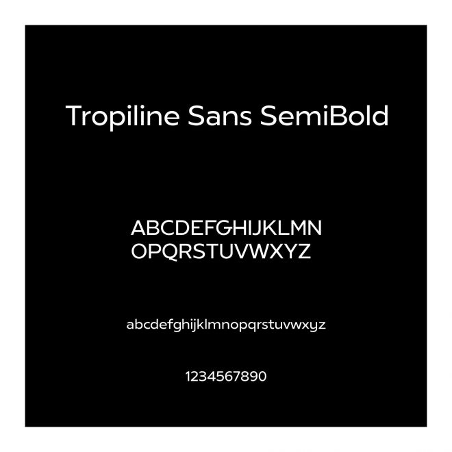 Tropiline Sans SemiBold