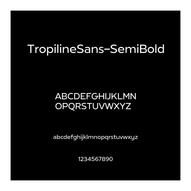 TropilineSans-SemiBold