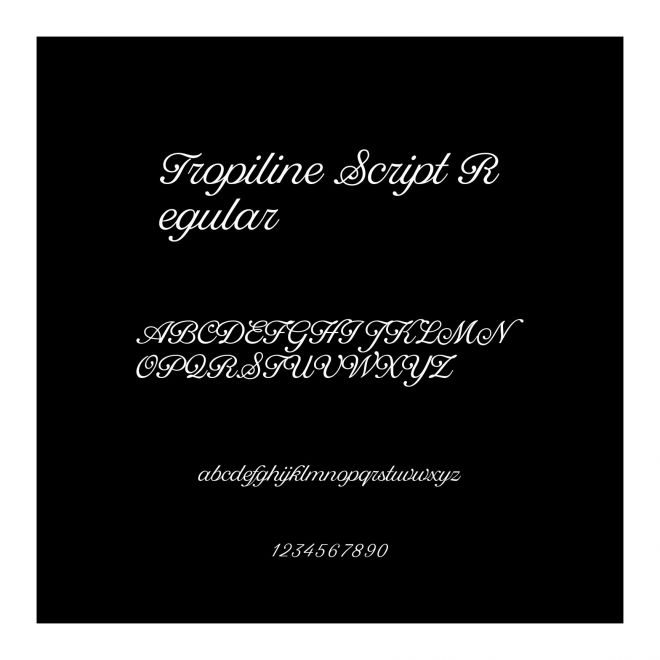 Tropiline Script Regular