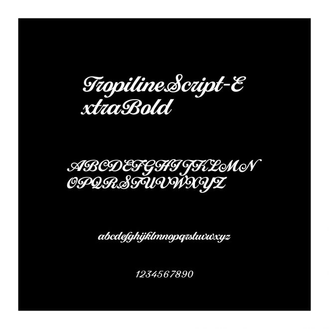 TropilineScript-ExtraBold