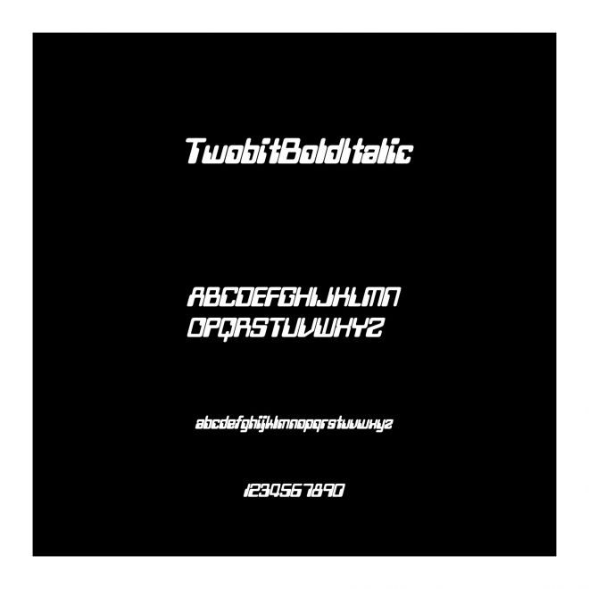 Twobit Bold Italic