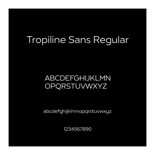 Tropiline Sans Regular