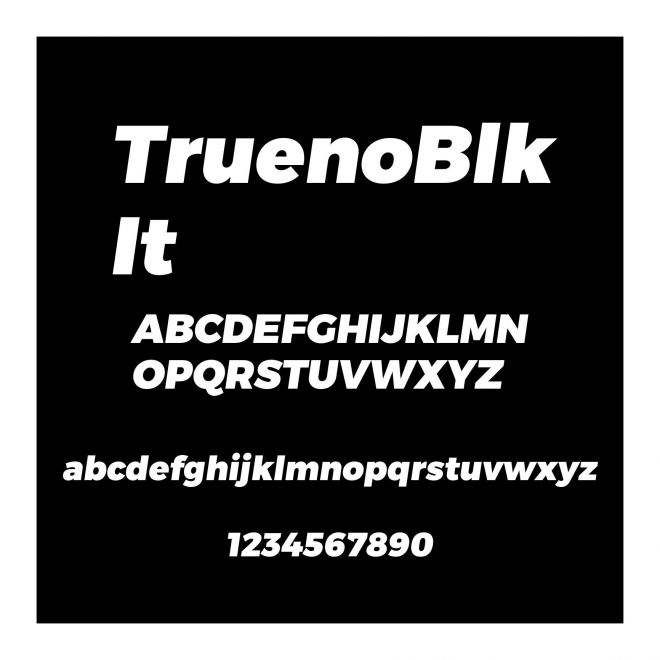 Trueno Black Italic