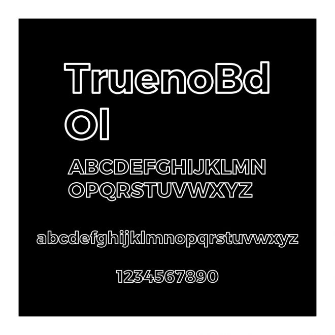 Trueno Bold Outline