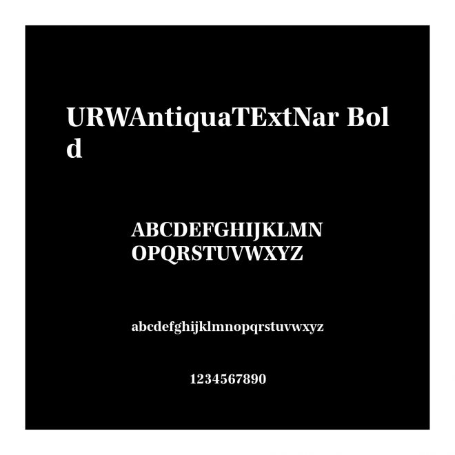 URWAntiquaTExtNar Bold