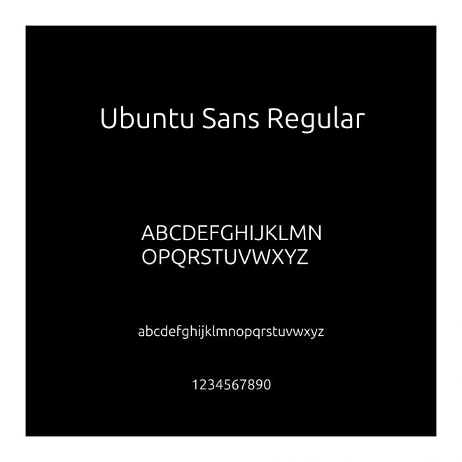 Ubuntu Sans Regular