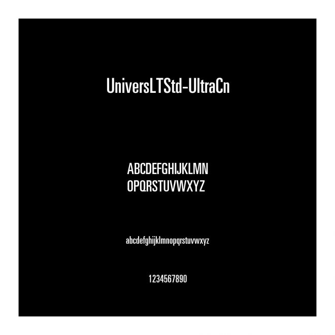 UniversLTStd-UltraCn