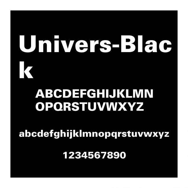 Univers-Black