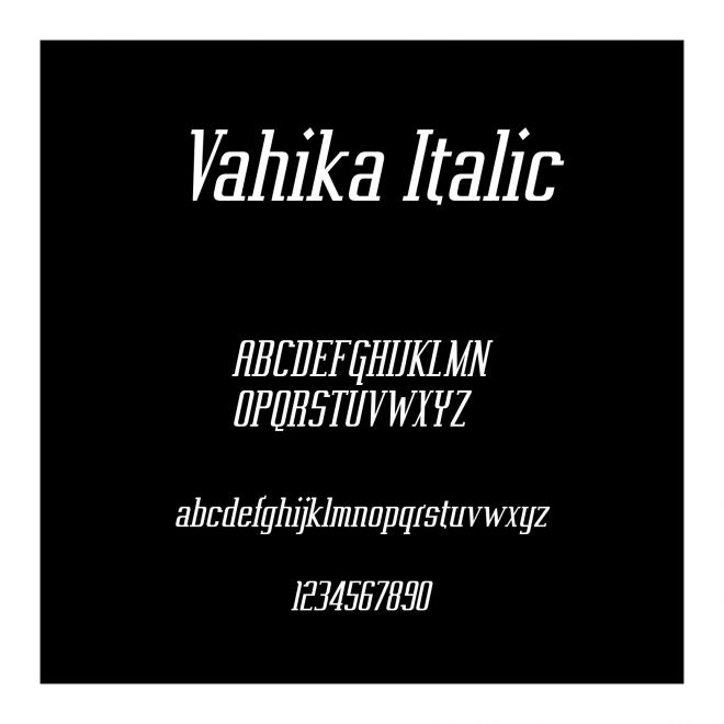 Vahika Italic