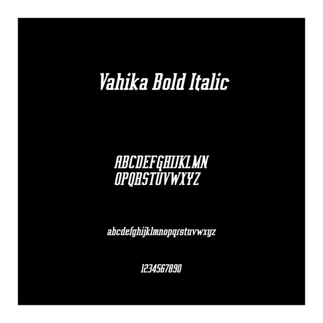 Vahika Bold Italic
