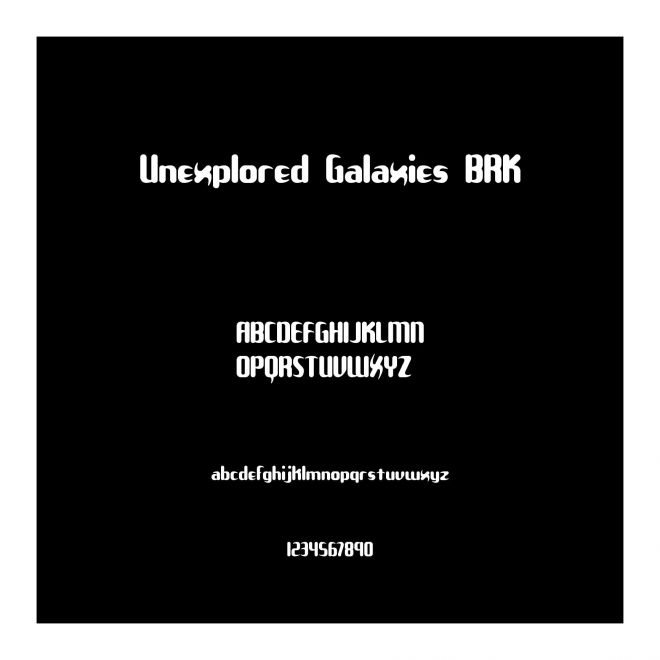 Unexplored Galaxies BRK