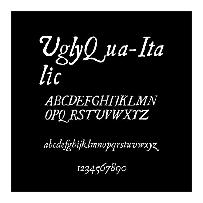 UglyQua-Italic