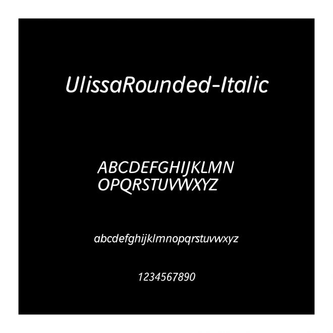 UlissaRounded-Italic