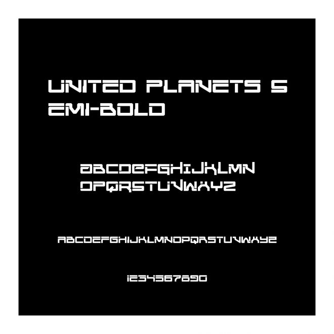 United Planets Semi-Bold