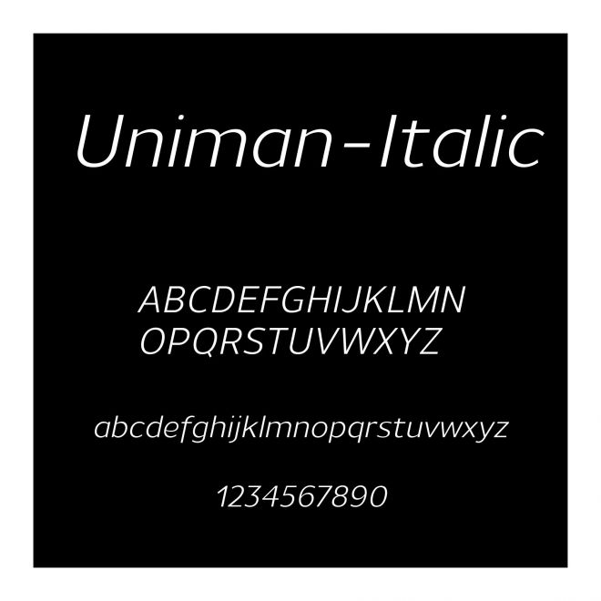 Uniman-Italic