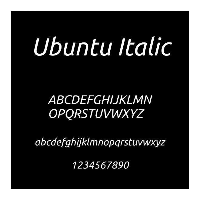 Ubuntu Italic