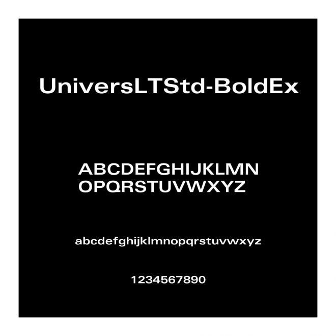UniversLTStd-BoldEx