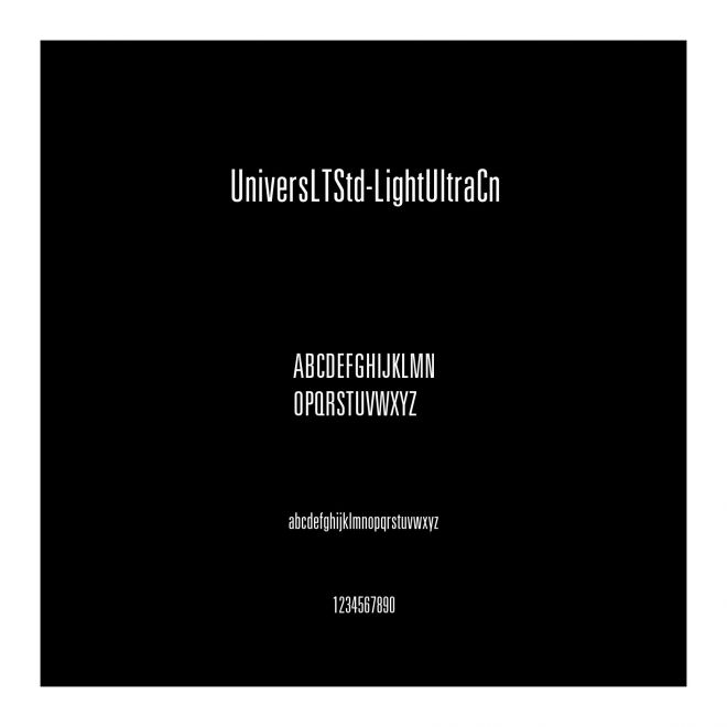UniversLTStd-LightUltraCn