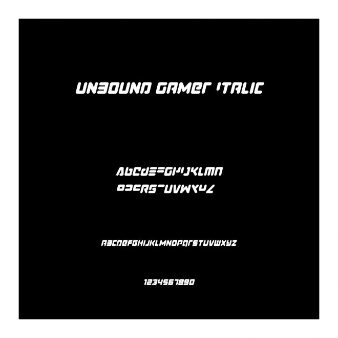 Unbound Gamer Italic