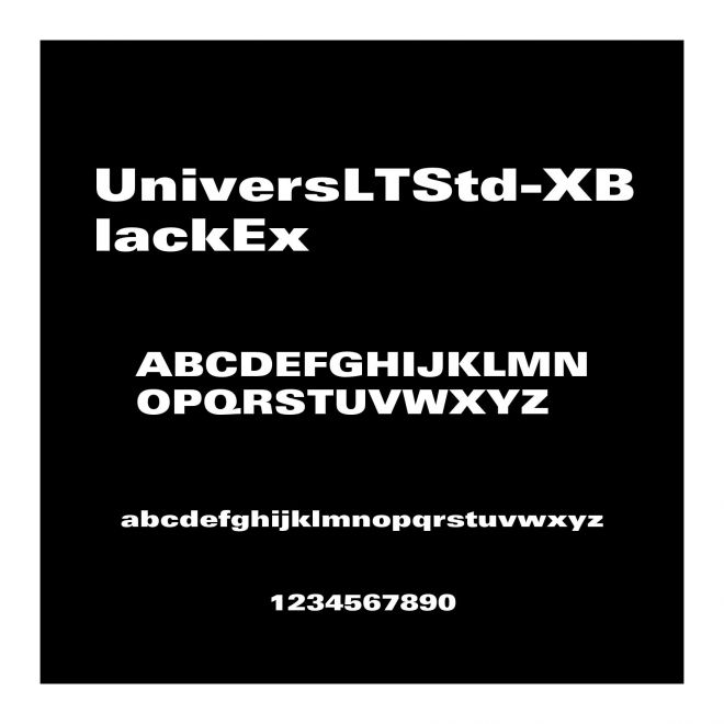 UniversLTStd-XBlackEx