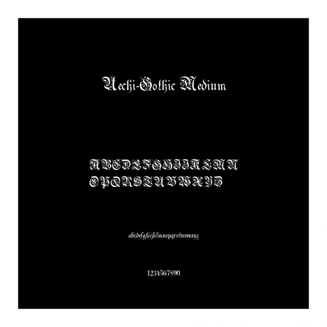 Uechi-Gothic Medium