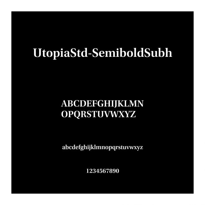 UtopiaStd-SemiboldSubh