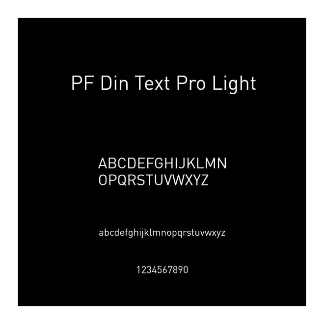 PF Din Text Pro Light