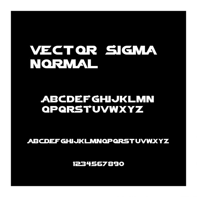Vector Sigma Normal