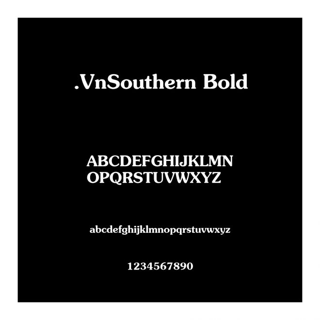 .VnSouthern Bold