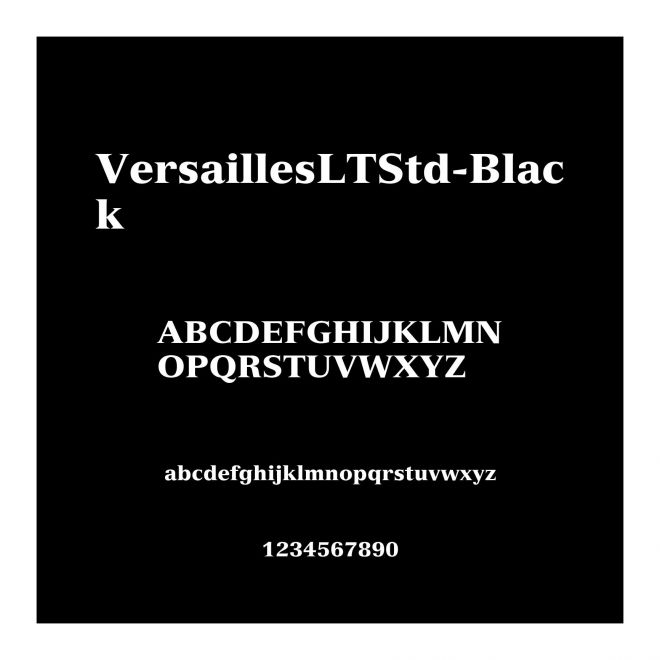 VersaillesLTStd-Black