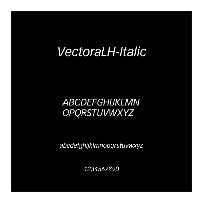 VectoraLH-Italic