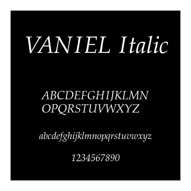 VANIEL Italic