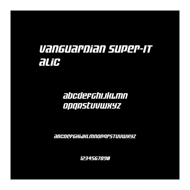 Vanguardian Super-Italic