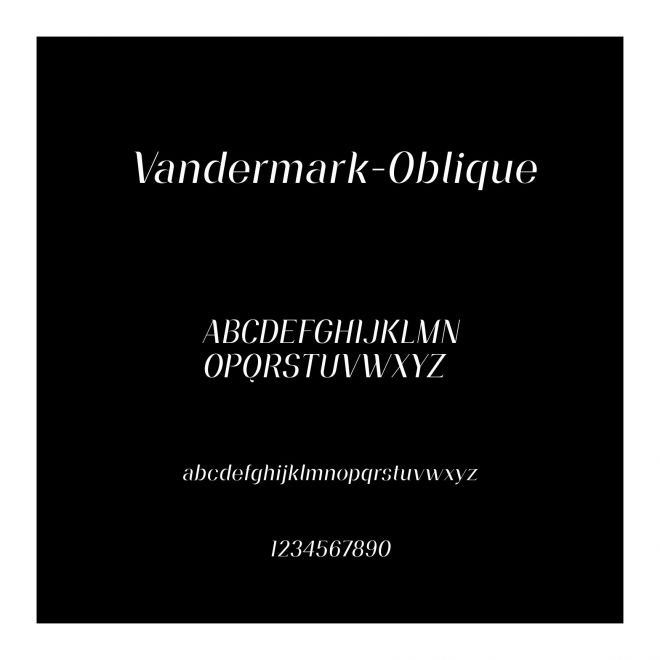 Vandermark-Oblique