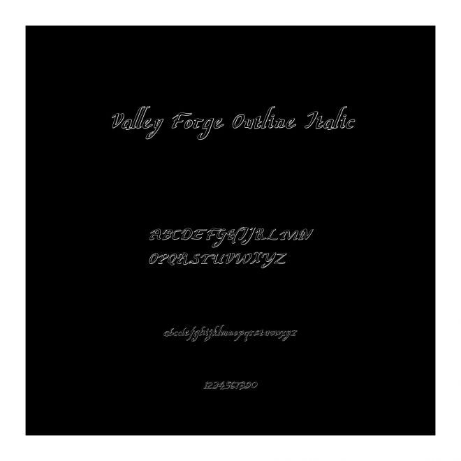 Valley Forge Outline Italic