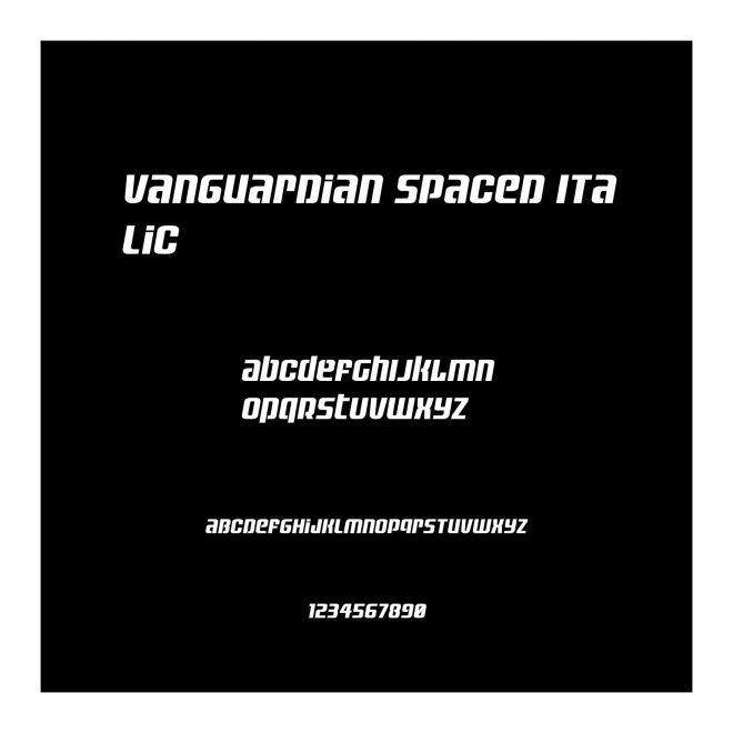 Vanguardian Spaced Italic