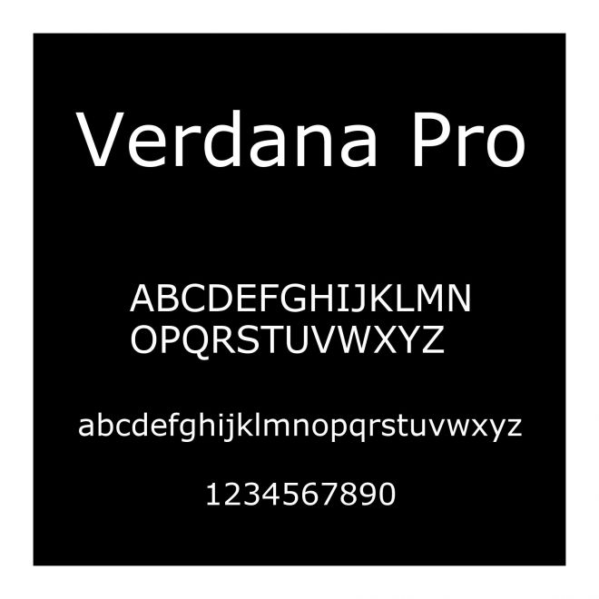 Verdana Pro