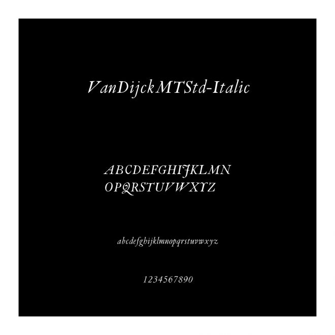 VanDijckMTStd-Italic