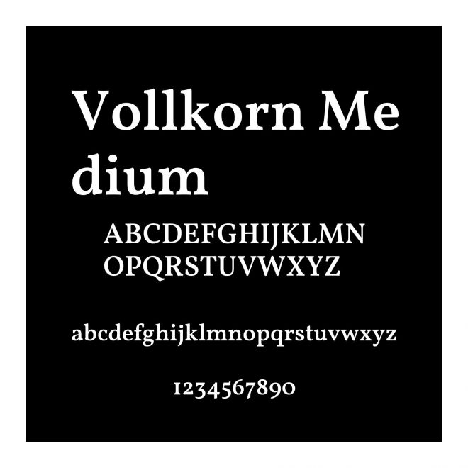 Vollkorn Medium
